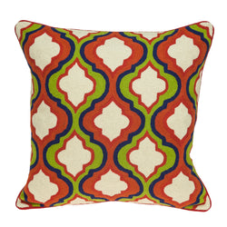 Parkland Collection Handmade Decorative Traditional Multicolored Pillow Cover PILA11022C