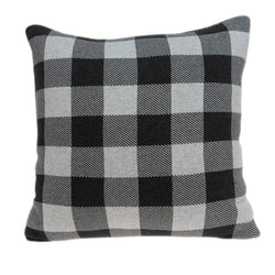 Parkland Collection Decorative Transitional Grey Pillow Cover With Poly Insert PILB11062P