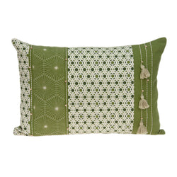 Parkland Collection Decorative Tropical Green Pillow Cover PILD11097C