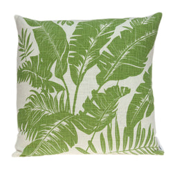 Parkland Collection Decorative Tropical Green Pillow Cover PILD11099C