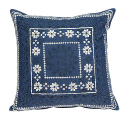 Parkland Collection Decorative Traditional Blue Pillow Cover PILD11118C