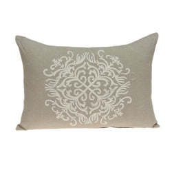 Parkland Collection Decorative Traditional Beige Pillow Cover PILD11153C