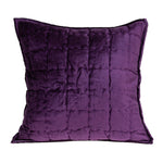 Agio Transitional Purple Solid Quilted Pillow Cover