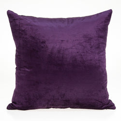 Parkland Collection Decorative Transitional Purple Solid Pillow Cover With Poly Insert PILE11183P