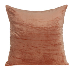 Parkland Collection Decorative Transitional Orange Solid Pillow Cover With Poly Insert PILE11222P
