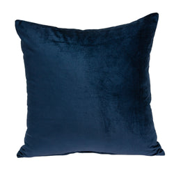 Parkland Collection Decorative Transitional Navy Blue Solid Pillow Cover PILE11224C