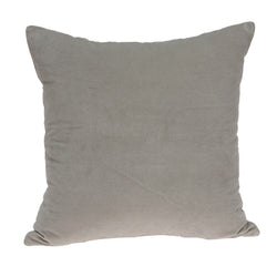 Parkland Collection Decorative Transitional Grey Solid Pillow Cover PILE11227C